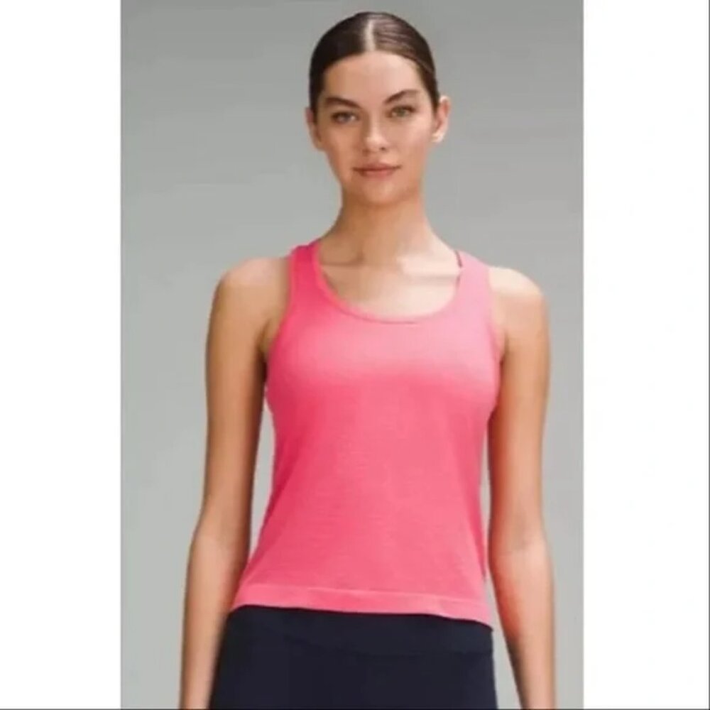lululemon Swiftly Tech Racerback Tank 2.0 Race Length Glaze Pink Size 6 NWT